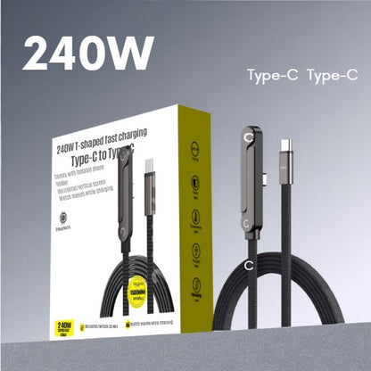 Câble de données pliable pour support de téléphone – Charge rapide 240 W